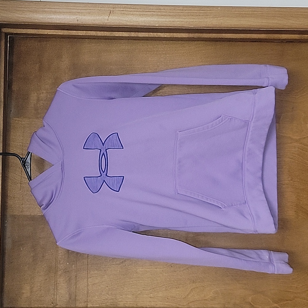 Girls Purple Under Armour Cold Gear Pullover